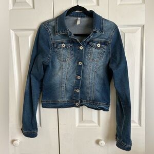 Pentagone stretch denim jean jacket